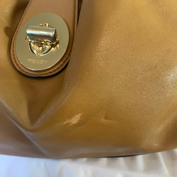 Coach Madison Carlyle Shoulder Bag - Tan Leather (As Is, See Photos) - Picture 10 of 12